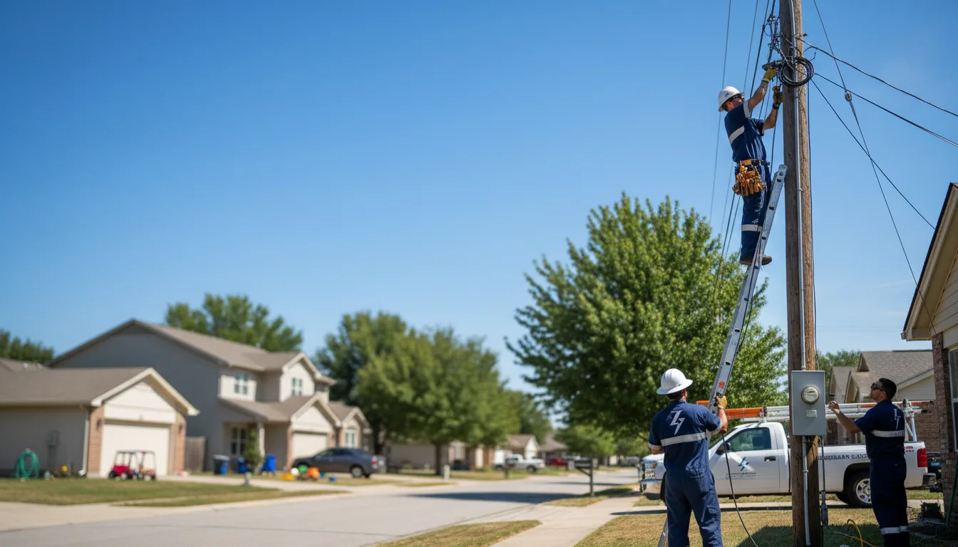 Residential electrician providing installation services in Petroleum, IN